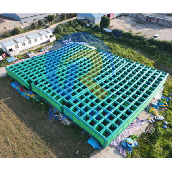 Features PORTABLE 2023 Inflatable Maze Castle Combo for Commercial Large Maze Game