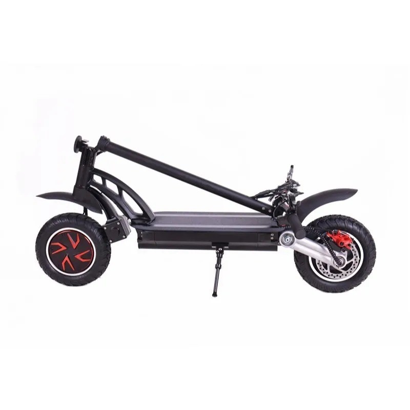 Off-Road Wide Tire Folding Electric Scooter with Powerful Lithium Battery 119*62*118cm 55km/h Speed 30km Range per Charge
