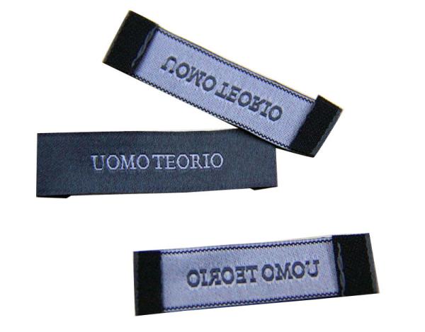 Washable Clothing Woven Labels Custom-made 50D polyester yarn wiht personized logo