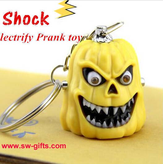 Funny Hallowmas Pumpkin Type Electric Shock Toy Novelty Joke Gifts Prank Toys Trick Toy
