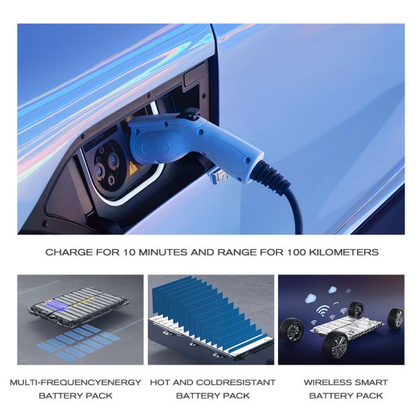 Speed 653km Electric Luxury Ca-dillac IQ Rave SUV -Made Energy Car with 3094mm Wheelbase and 608kWh Battery Capacity