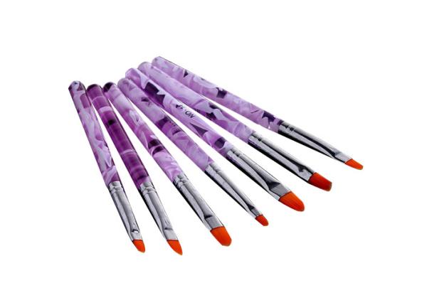 Purple Acrylic t Nail Art Brushes Striping Brush Nail Art For Beginners