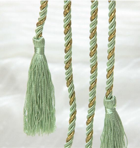 tassel with cord for curtain garments polyester Handmade decoration tassel,9cm polyester rope