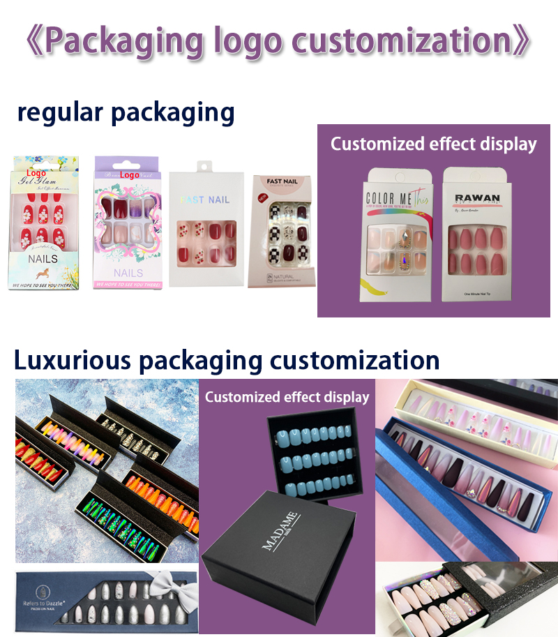 Short Medium Solid Color Press On Nails Almond False Nails OEM ODM