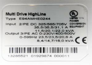 O SERVO variável do inversor da frequência de Lenze E94AMHE0244 CONDUZ 9400 S