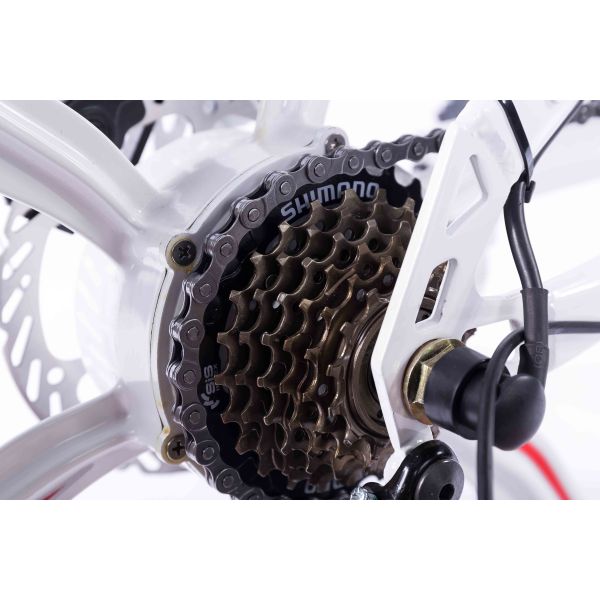 Durable Folding E Bike Integrated Wheel Multi Color Carbon Steel Frame