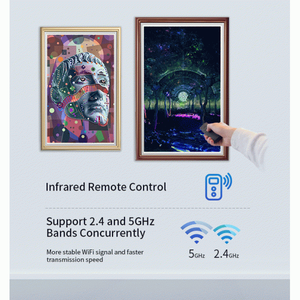 Изготовленный на заказ OEM 43 дисплей рамки картинной рамки NFT цифров дюйма Antiglare