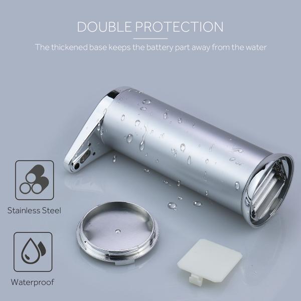 ABS Plastic Touchless Hand Soap Dispenser 340g DC 6V 250ml For Hotel Home