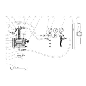 verificador de colagem diferencial de Hthp do equipamento de testes do líquido