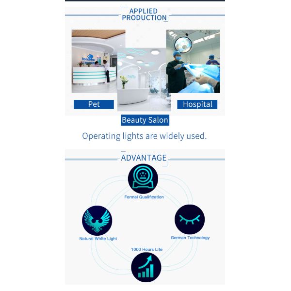 150W Dental Led Surgical Lights / Shadowless Exam Light Over 100000lux Illuminance