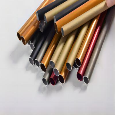 ASTM 6063 T5 anodizou o tubo de alumínio em volta da tubulação da liga de alumínio personalizou a cor de superfície