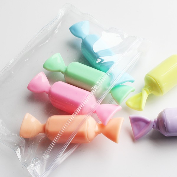 Wholesale Candy Shape Highlighter Set Pastel Color Mini Highlighter