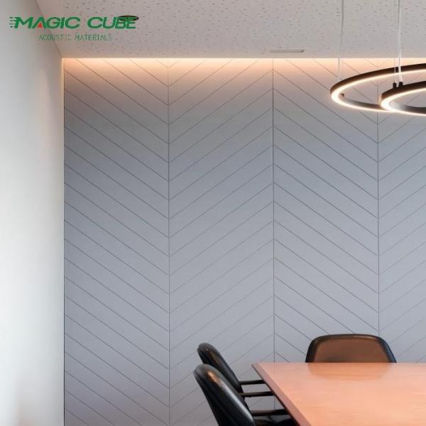 Interior Wall Decoration Acoustic Polyester Panels 24mm PET Akupanel