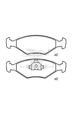 Front And Rear Ceramic Brake Pad Set For Toyota Vehicles OEM 04466-12130 ZK-11013