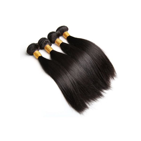 Black Silky Straight 5A Virgin Brazilian Hair 12