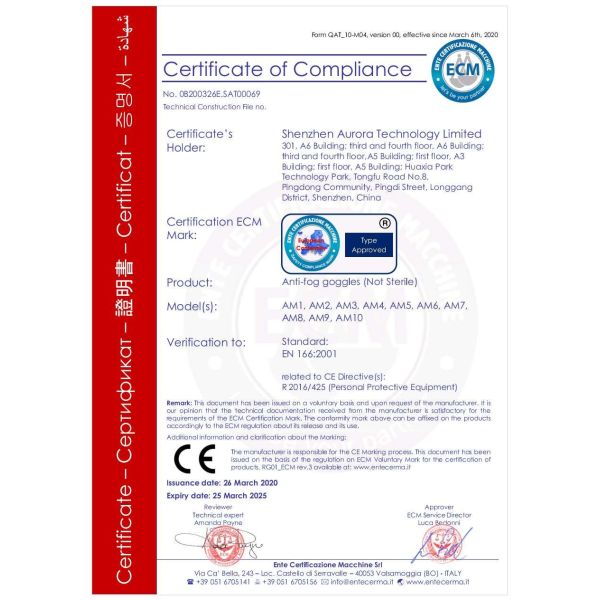 Eye Protection PPE Safety Glasses Anti Fog Chemical Goggles Dust Proof