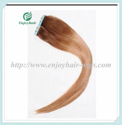 Tape Hair extension 16-28L,100s/pack T6#/27# color Straight malaysian virgin hair