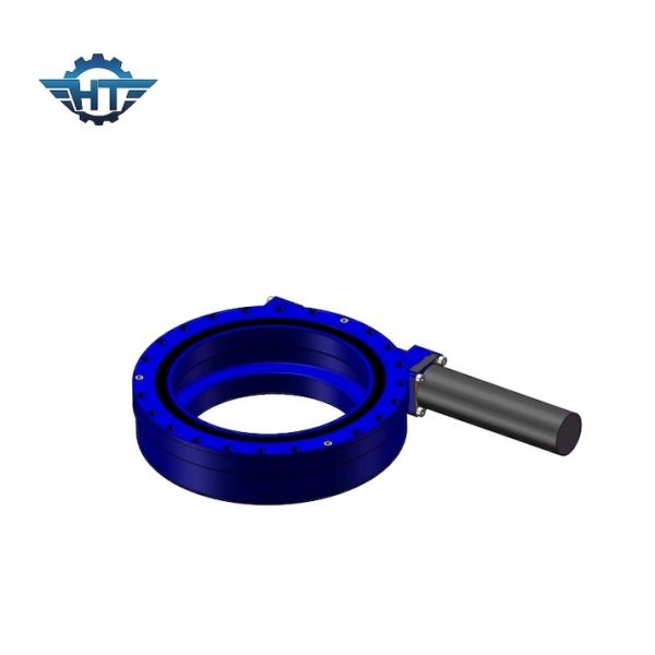 Горизонтальный закрытый небольшой поворотный привод с мотором 24ВДК для наклоненных солнечных трекеров