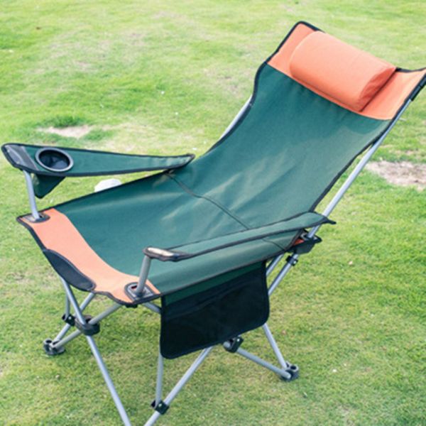 Portable Folding Beach Chair Outdoor Fishing Gear Leisure Sitting And Lying
