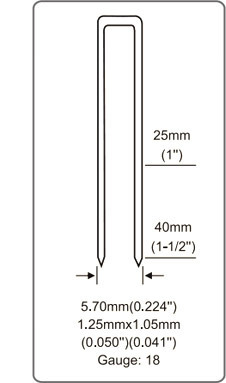 9040 18 калибра Узкий короновый воздушный сцепщик Пневматический сцепщик 440K для мебельной промышленности