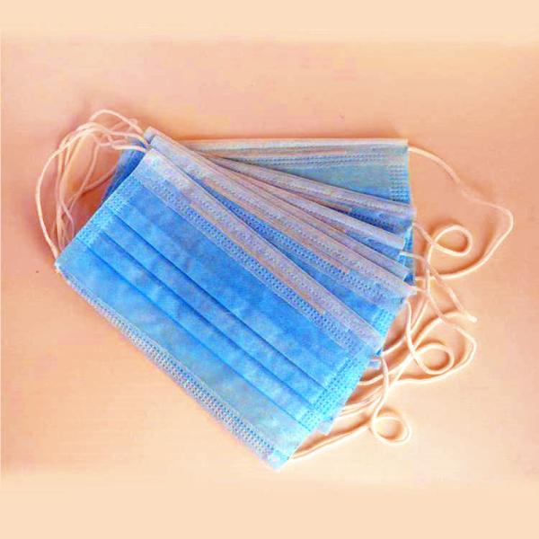 Medical use 3 Ply Non-woven Disposable Face Mask blue color 20pcs per box with FDA and CE