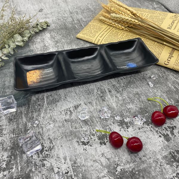 Rectangle Outdoor Melamine Camping Dishes Tasteless Durable 10.5''