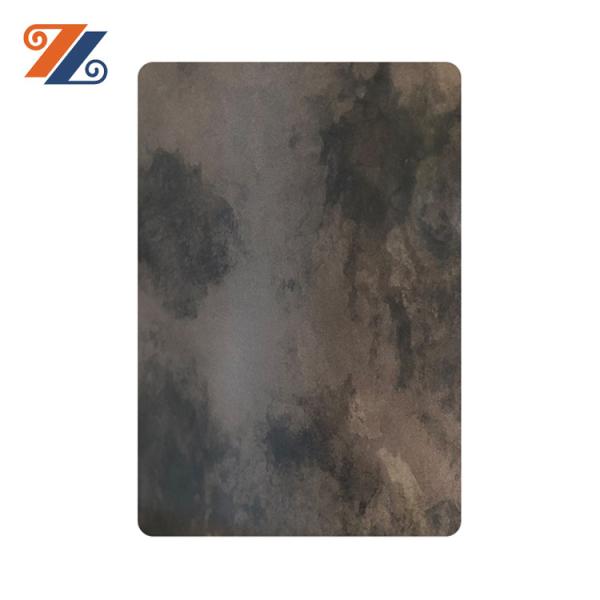 Antique Black 304 430 Textured Decorative Stainless Steel Sheet 1500mm Width