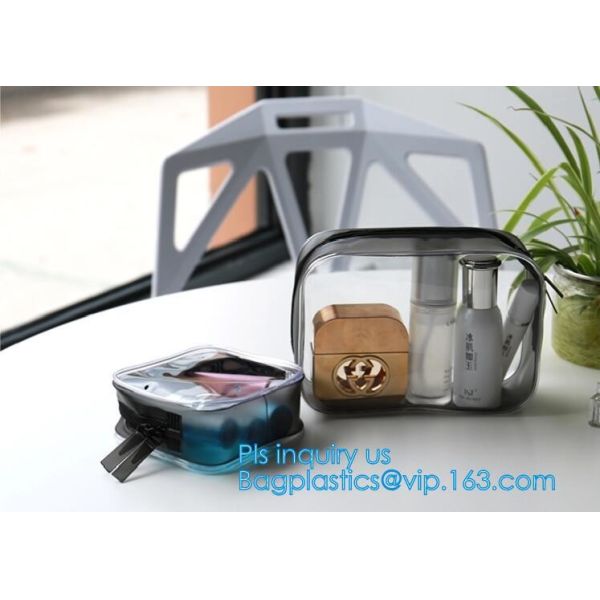 Сумки гигиенической косметикаи макияжа женщин сумки PVC перемещения портативные прозрачные водоустойчивые косметические, мешок PVC косметический, сумка макияжа PVC,