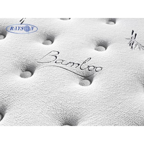 Matelas de chambre à coucher de ressort de poche de noir de dessus de l'Europe de 13 pouces