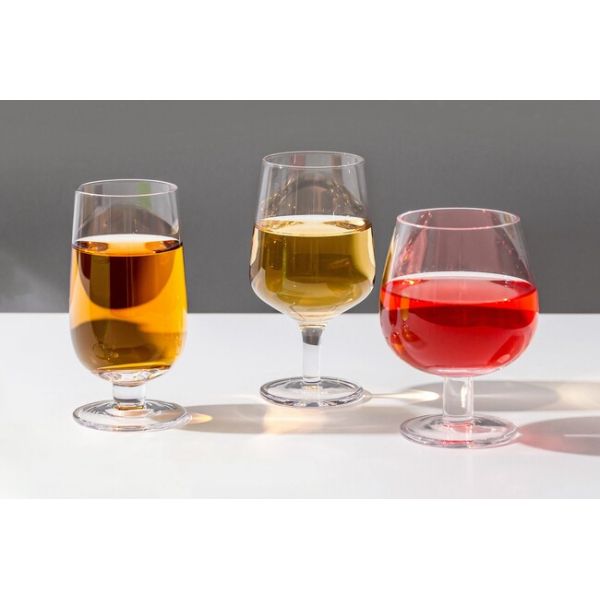 Airplane Glass Drinking Goblets 150ml 5 Ounces Small Short Stem Wine Glasses