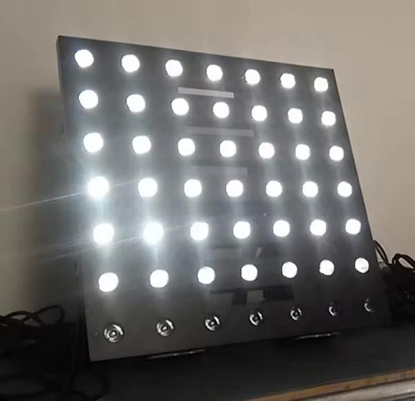 Solar Rotating Inground Stake LED Beam Lights 7x7 3w Warm White For Wedding Hall