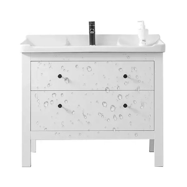 Modern Solid Wood Bathroom Cabinet Vanity Furniture Single Sink Unit