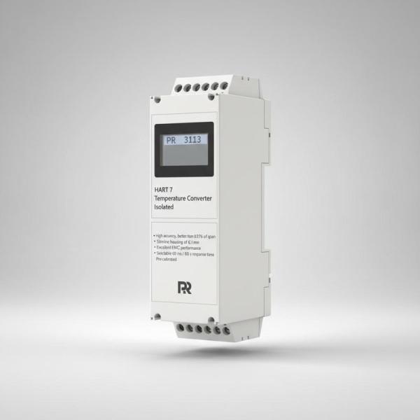 HART 7 Temperature Converter PR 3113 High accuracy 0.05% Slimline housing 6.1 mm Excellent EMC performance