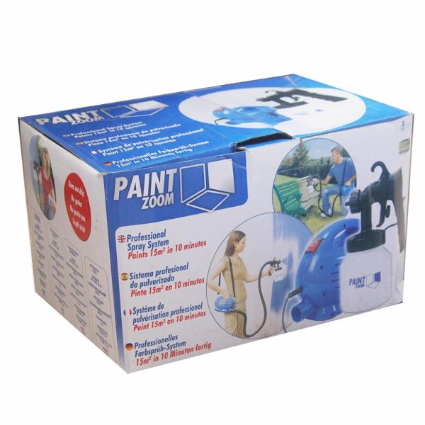 Portable Power Paint Zoom Spray Gun Electric Paiting Sprayer Black Color Aluminum Spray Gun