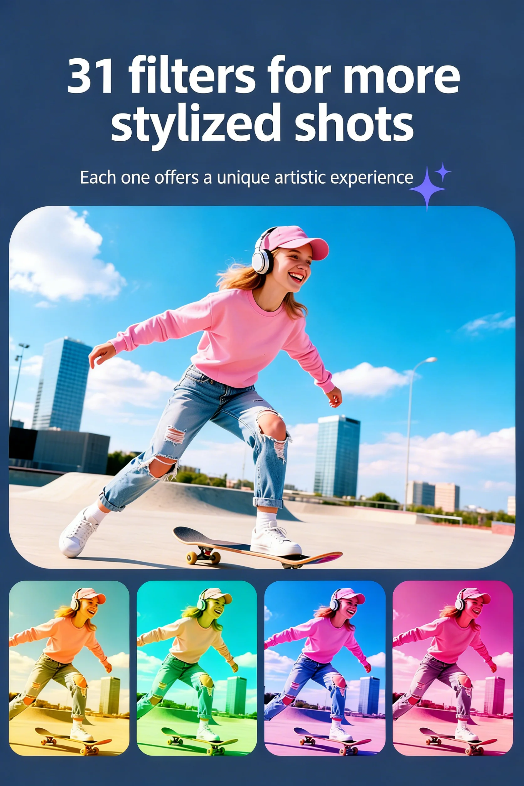 0.96'' IPS Screen 4K Video Camera High-Definition M105 WiFi Connection