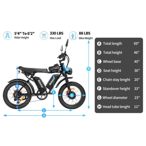 52V/2000W Double Battery Electric Bike with Moutain Ebike for Adult Mountain Go out artifact Electric Bicycle