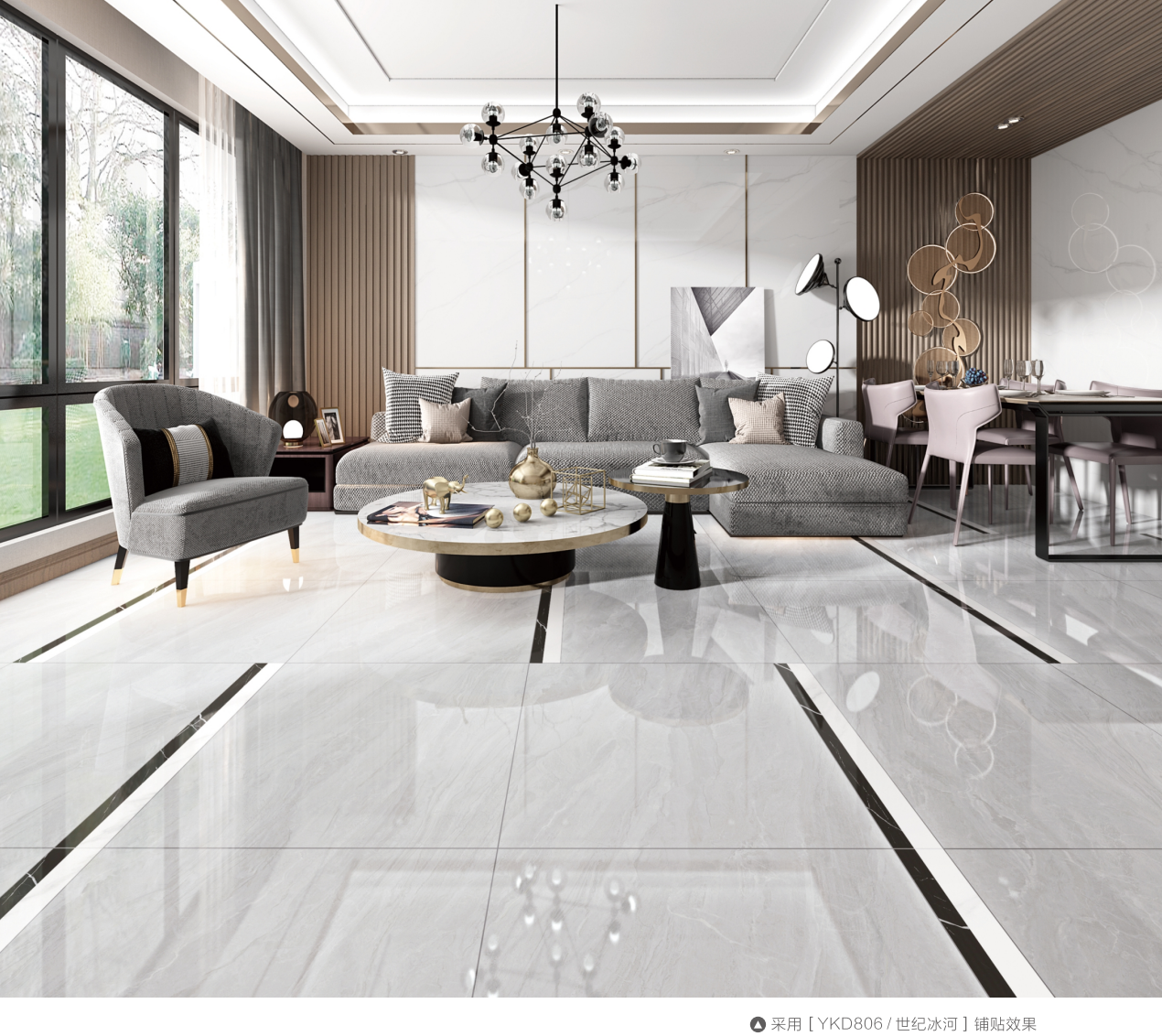 600*1200mm Modern Porcelain Tile for Easy Maintenance and Easy Cleaning in Indoor Spaces
