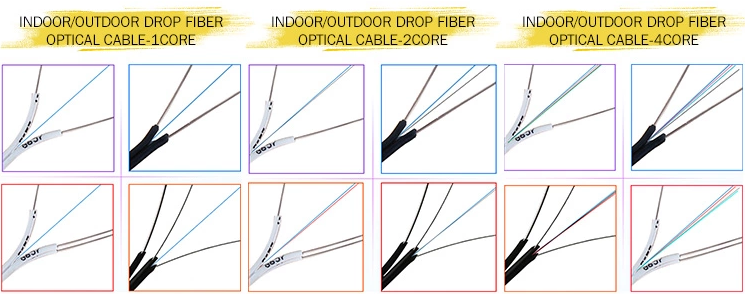 FTTX Fiber Optic Cable 1KM Price FTTH Indoor Drop Cable 3 Years Warranty