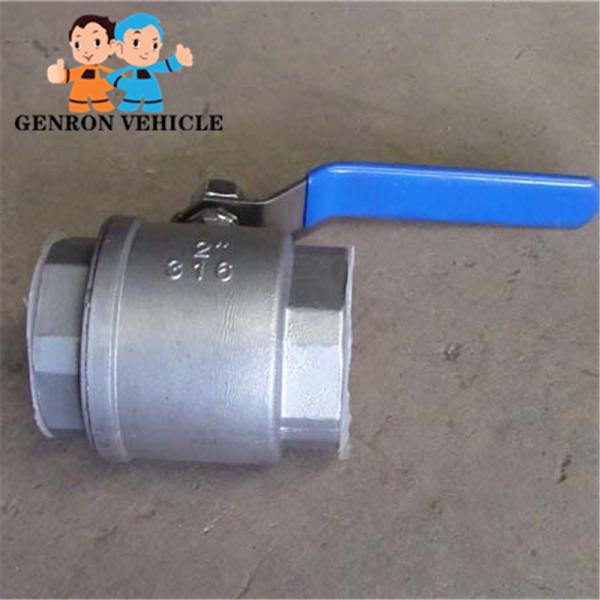 2 DN25 Stainless Steel Mini Ball Valve SS304 for Fly Ash Cement Bulk Semi Trailer