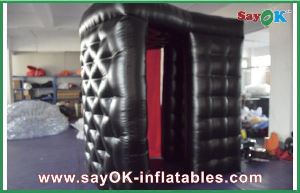 Inflatable Party Decorations Two Doors Custom Inflatable Products Oxford Cloth / PVC Outdoor Exhibition Photobooth Tent