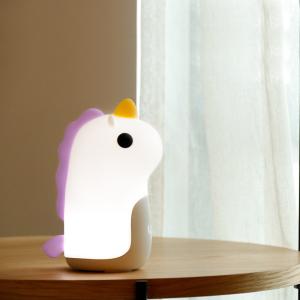 Mini Smart Unicorn Silicone Lumière de nuit Alarme Relèche de soutien Dimmer