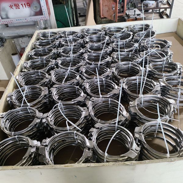 Heavy Duty 2.0mm Galvanized Pipe Clamps Ventilation Release Quick  Ducting Metal Clamps