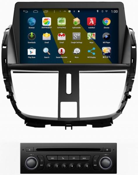 ouchuangbo car multimedia s160 for Peugeot 207 support android 4.4 gps sat nav Bluetooth phone book radio
