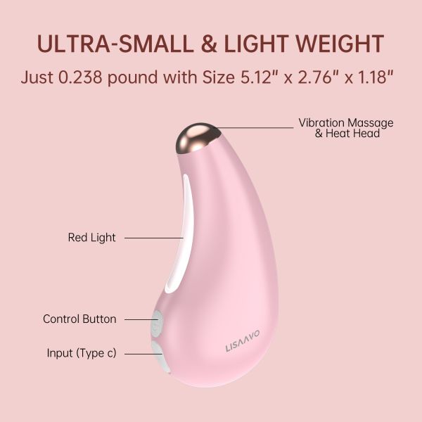 Silicone Red Light Therapy Face Massager Vibration Eye Face Massager