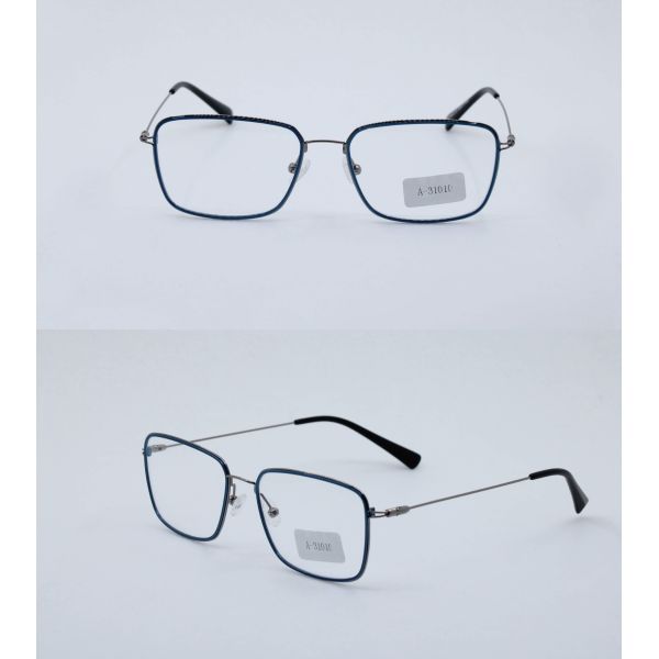 Metal Optical Glasses Frame Small Square Anti Blue Light Computer Glasses Eye Protection Women Men 2019