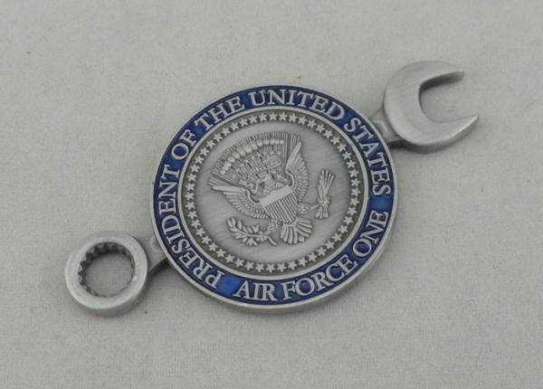 Presidential Logistics Squadron Personalized Coins , Die Casting Full 3D Antique Silver Plating Coin