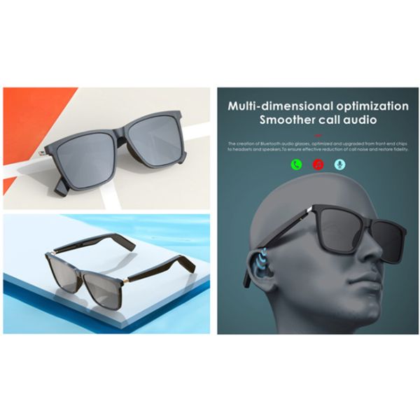 Шлемофон спорта новых стекел блютуз солнечных очков блютуз 5,0 на открытом воздухе умных беспроводной с солнечными очками микрофона анти- голубыми