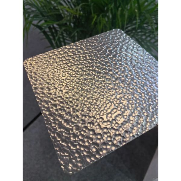 Silver Metal Sheet Hammered Texture Finish Decorative Stainless Steel Wall Panels and Ceiling Cladding
