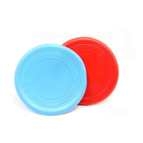 18cm Diameter Pet Play Toys Silicone Material Flying Disc For Dog Training