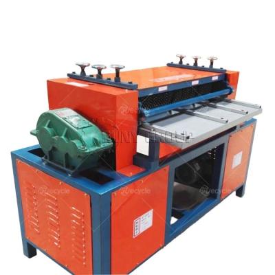 Red Waste Aluminum Copper Radiator Separator Machine AC Radiator Peeling Machine